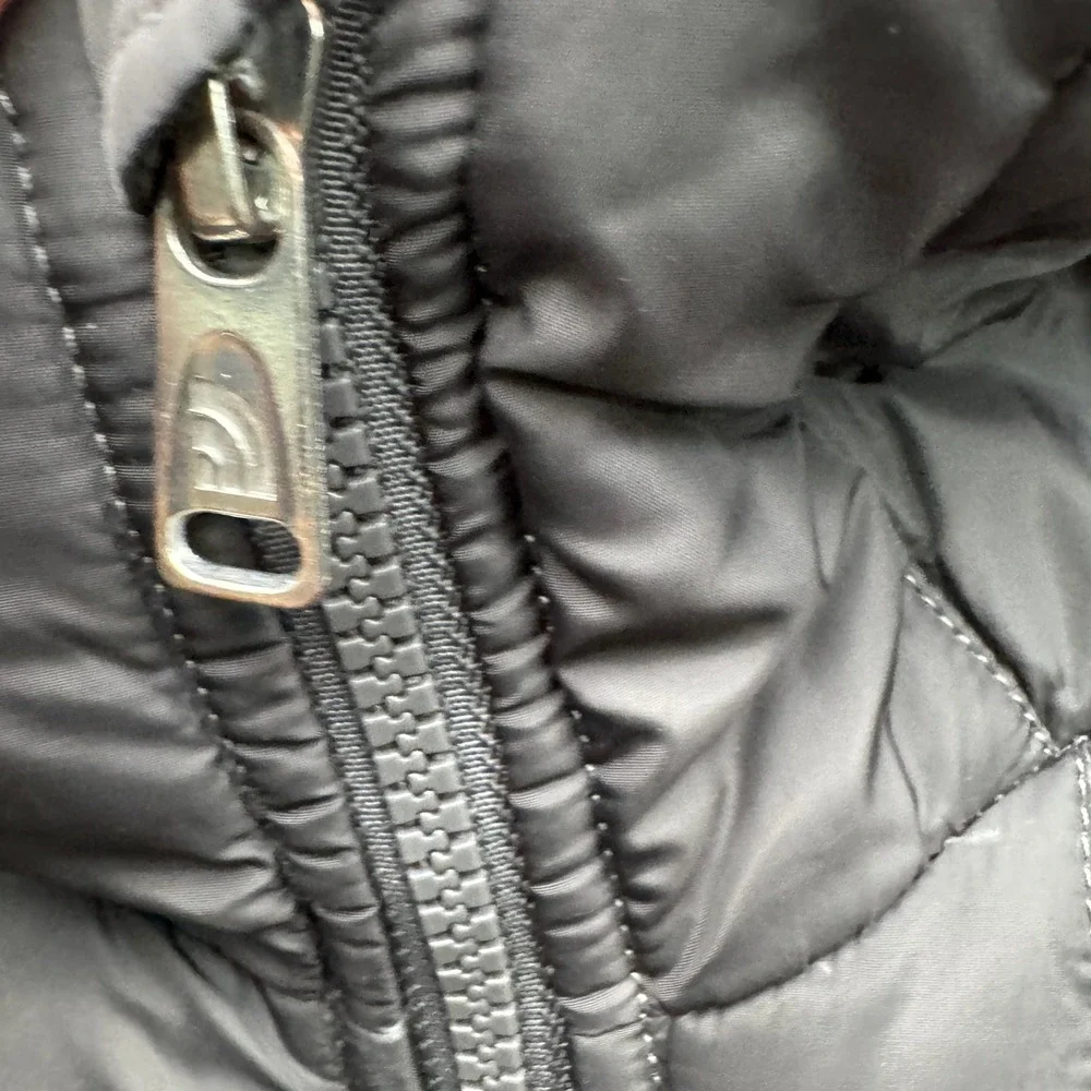 The North Face‎ Puffer Jacket Girls Size M 10/12 Gray Fleece Lined Outdoor